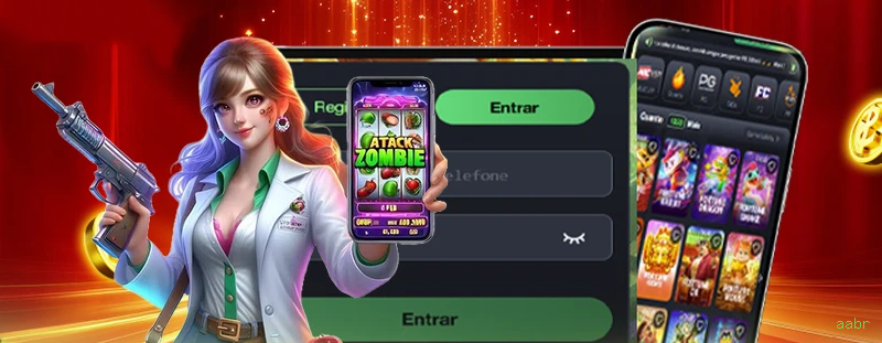 Imagem promocional do aplicativo mobile da aabr